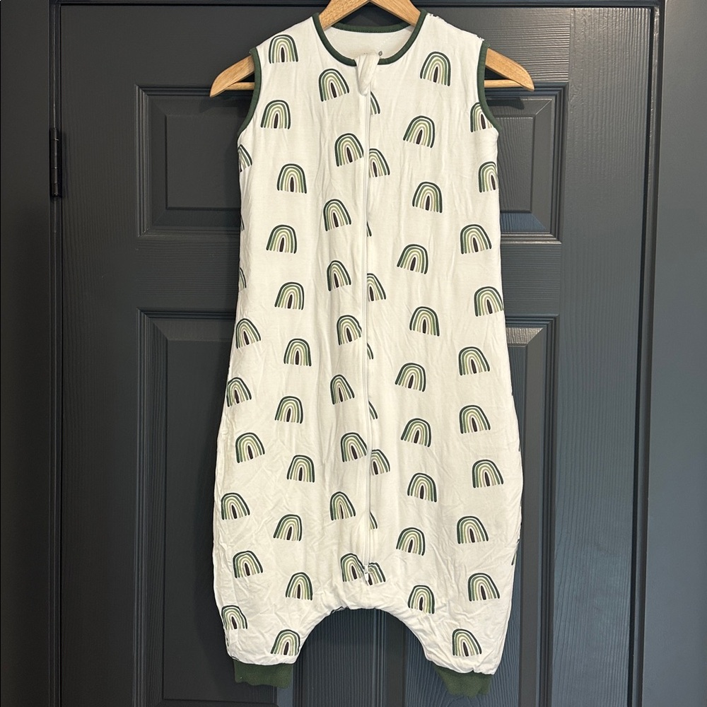 Kyte BABY Sleep Bag Walker (L, 1.0 tog) in discontinued Green Rainbow Print